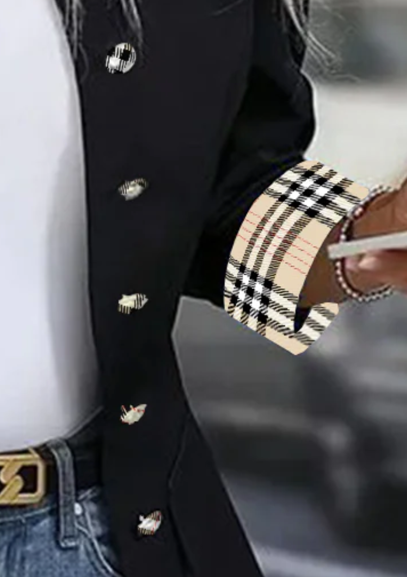 Livia™ | Modern Rutig Blazer